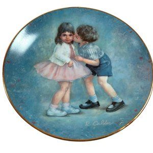 Rosemary Calder Collector Plate First Kiss Calhouns Collectors Society 1981